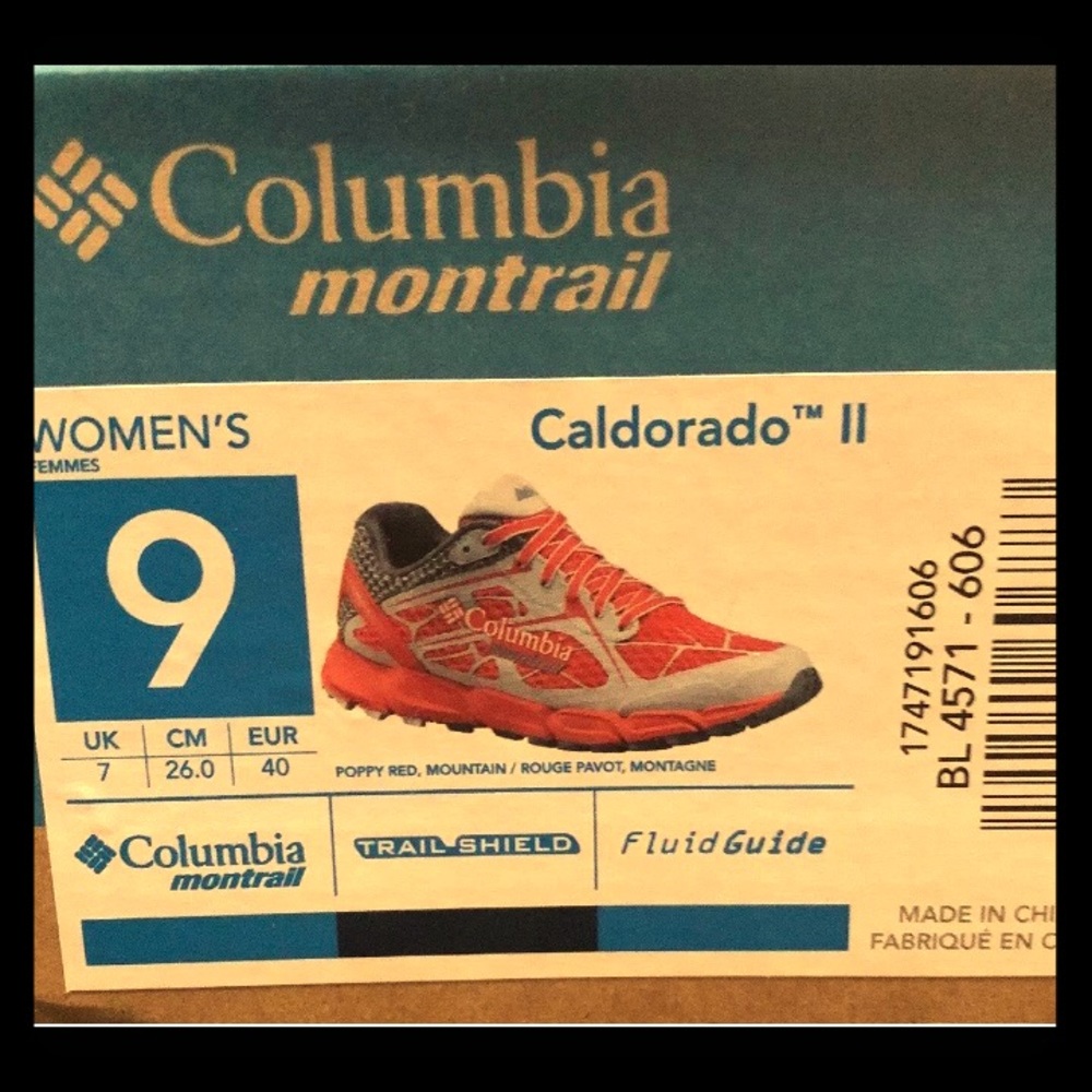 NEW WITH BOX Columbia Montrail Caldorado II Shoes